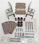 M.O.R.E. Leaf Spring Shackles and Hangers 7686-1SBNP Shackle Reversal Systems Jeep CJ 76-86 Stubby thumbnail 2