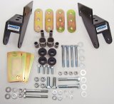 M.O.R.E. Shackle Reversal Systems 7686-2 Systems, Front, 2.5 in. Spring Width, Jeep, Kit thumbnail 1
