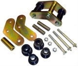 M.O.R.E. Boomerang Shackles LS9091HD Shackles, Boomerang, 2.50 in. Spring Width, 0.625 in. Raised, Jeep, Pair thumbnail 1
