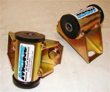 M.O.R.E. Motor Mounts and Inserts JM25840Z 87-95 / YJ 6-Cylinder engines zinc plated gold BombProof thumbnail 2