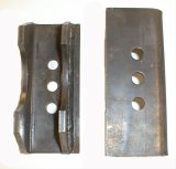 M.O.R.E. Leaf Spring Perches 98102 Mounts, Steel, 2.5 in. Wide, 7 in. Long, Dana 44, Jeep, Pair thumbnail 1