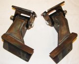 M.O.R.E. BombProof Motor Mounts JM200 Mounts, Complete Mount, Bolt-In, Steel, Natural, Polyurethane, Black, Chevy V8 into Jeep, Pair thumbnail 1