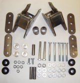M.O.R.E. Leaf Spring Shackles and Hangers 8795-3NP Shackle Reversal Systems Jeep YJ Wrangler 87-95 thumbnail 1
