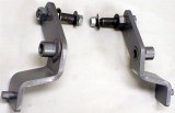 M.O.R.E. Long Travel Shock Mounts 9950 Mounts, Rear Upper, Steel, Natural, Jeep, Pair thumbnail 1