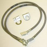 M.O.R.E DOT Stainless Steel Braided Brake Lines SBL24R Line, Individual, Steel, 24 in. Length, Rear, Jeep, Each thumbnail 1