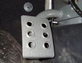 M.O.R.E. Dead Pedals DP0709PS Footrest Pedal, Steel, Black, Jeep, Passenger Side Mount, Each thumbnail 1