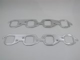 Patriot Seal-4-Good Header Gaskets 66013 Exhaust Gaskets, Header, Seal-4-Good, Aluminum, 2.125 in. Large Square Port, Chevy, Big Block, Pair thumbnail 1