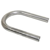 Patriot 180 Degree Bends 2 Inch Steel Exhaust Pipe H7040 Tubing, Degree, Mandrel U-Bend, in. Diameter, 6 in. Radius, 18-Gauge, Steel, Each thumbnail 1