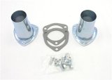 Patriot Collector Reducers with 2.25 Inch Outlet H7251 Header Reducers, 3-Bolt Flange, 3 in. Inlet, 2 1/4 in. Outlet, Steel, Natural, Pair thumbnail 1