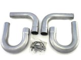 Patriot Side Pipe Hook-Up Kits H7402 Sidepipe Hookup, Two 2 1/2 in., J-Bends, Elbows, Clamps, 409 Stainless Steel, Universal, Kit thumbnail 1