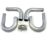 Patriot Side Pipe Hook-Up Kits H7402 Sidepipe Hookup, Two 2 1/2 in., J-Bends, Elbows, Clamps, 409 Stainless Steel, Universal, Kit thumbnail 2