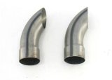 Patriot Exhaust Turnouts H3813 Turnouts, Weld-on, Steel, Natural, Straight Cut, 3.0 in. Inlet/Outlet Diameter, 9.0 in Length, Pair thumbnail 1