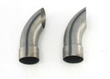 Patriot Exhaust Turnouts H3813 Turnouts, Weld-on, Steel, Natural, Straight Cut, 3.0 in. Inlet/Outlet Diameter, 9.0 in Length, Pair thumbnail 2