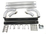Patriot Side Exhaust H1070 Exhaust, Pipes, Shielded, Steel, Chrome, 2 in. Inlet, 70 in. Length, Universal, Pair thumbnail 4