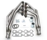 Patriot Tri-5 Headers H8023 Headers, Tri-5, Engine Swap, Long Tube, Steel, Natural, Chevy, 396, 402, 427, 454, Pair thumbnail 1