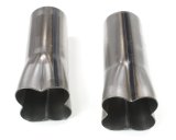 Patriot Formed Collectors H7674 Header Collectors, Formed, 4 Into 1, Weld-on, 1 7/8 in. Primary, 3.0 in Collector Diameter, 10 in Length, Pair thumbnail 1