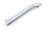 Patriot Chrome Universal Round/Turndown, 1.75 Inch Exhaust Tip H2965 Tip, Single, Clamp-on, Steel, Chrome, in. Inlet/Outlet, 13 in. Length, Each thumbnail 1