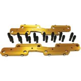 Dart Stud Girdles 64110001 Rocker Arm Girdle, Aluminum, Gold Anodized, 7/16 in.-20 Thread, Chevy, Big Block, Kit thumbnail 2
