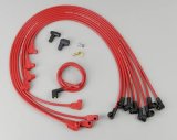 Taylor Spiro-Pro Race-Fit Spiro-Wound Core Spark Plug Wire Sets 76229 Wires, Race-Fit, 8mm, Red, 90 Degree Boots, Chevy, Small Block, Under Headers, Set thumbnail 2