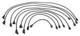 Taylor Spiro-Pro Spark Plug Wire Sets 74072 Wires, Spiro-Pro, 8mm, Black, 90/135 Degree Boots, Chrysler, Dodge, Plymouth, Big Block, V8, Set thumbnail 1