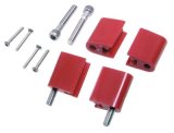 Taylor Mounting Brackets for Clamp-Style Wire Separators 42725 Ignition Loom Brackets, Vertical, Nylon, Red, Chevy, Chrysler, Dodge, Plymouth, Set of 4 thumbnail 1