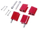 Taylor Mounting Brackets for Clamp-Style Wire Separators 42725 Ignition Loom Brackets, Vertical, Nylon, Red, Chevy, Chrysler, Dodge, Plymouth, Set of 4 thumbnail 2