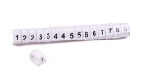 Taylor Cylinder Markers 41060 Wire Markers, Spark Plug, Plastic, White/Black, 8mm, Set of 16 thumbnail 3