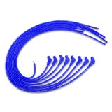 Taylor Spiro-Pro Spark Plug Wire Sets 73653 Wires, Spiro-Pro, 8mm, Blue, 135 Degree Boots, Universal, L8/V8, Set thumbnail 1
