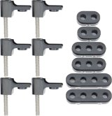 Taylor V8 Horizontal Wire Loom Kits 42500 Spark Plug Loom, 7-8mm, Nylon, Horizontal, Black, Universal, V8, Set thumbnail 2