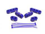 Taylor Clamp-Style Wire Separators 42760 Ignition Loom/Separator, Nylon, Blue, 7-8mm, Set of 6 thumbnail 2