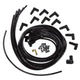 Taylor 8mm Pro Wire Universal Spark Plug Sets 70060 Wires, Wire, Vertex, Solid Core, 8mm, Black, 90 Degree Boots, V8, Set thumbnail 1