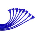 Taylor Spiro-Pro Spark Plug Wire Sets 73651 Wires, Spiro-Pro, 8mm, Blue, 90 Degree Boots, Universal, L8/V8, Set thumbnail 2