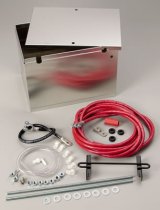 Taylor Battery Relocation Kits 48101 Kit, Aluminum Box, 2-Gauge Cables, Terminals, Hold-Downs, Grommets, Cable Clamps, Kit thumbnail 1