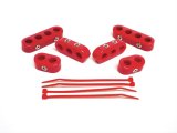 Taylor Clamp-Style Wire Separators 42729 Ignition Loom/Separator, Nylon, Red, 10.4mm, Set of 6 thumbnail 1