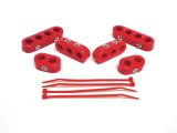 Taylor Clamp-Style Wire Separators 42729 Ignition Loom/Separator, Nylon, Red, 10.4mm, Set of 6 thumbnail 2