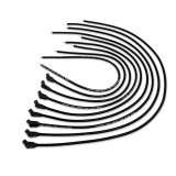 Taylor 409 Pro Race Universal Spark Plug Wire Sets 79053 Wires, Race, Spiro-Wound, 10.4mm, Black, 135 Degree Boots, Universal, L8/V8, Set thumbnail 1
