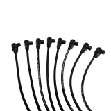 Taylor 8mm Pro Wire Universal Spark Plug Sets 70051 Wires, Wire, Resistor Core, RFI Suppression, 8mm, Black, 90 Degree Boots, Universal, L8/V8, Set thumbnail 2