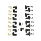 Taylor 8mm Pro Wire Universal Spark Plug Sets 70051 Wires, Wire, Resistor Core, RFI Suppression, 8mm, Black, 90 Degree Boots, Universal, L8/V8, Set thumbnail 3
