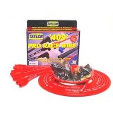 Taylor 409 Pro Race Universal Spark Plug Wire Sets 79255 Wires, Race, Spiro-Wound, 10.4mm, Red, Straight Boots, Universal, L8/V8, Set thumbnail 2