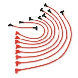 Taylor Spiro-Pro Spark Plug Wire Sets 74202 Wires, Spiro-Pro, 8mm, Red, 90 Degree Boots, GM, Small Block, V8, Set thumbnail 1