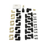 Taylor 8mm Pro Wire Universal Spark Plug Sets 70253 Wires, Wire, Resistor Core, RFI Suppression, 8mm, Red, 135 Degree Boots, Universal, L8/V8, Set thumbnail 3
