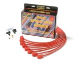 Taylor Spiro-Pro Race-Fit Spiro-Wound Core Spark Plug Wire Sets 76230 Wires, Race-Fit, 8mm, Red, 90 Degree Boots, Chevy, Small Block, Under Headers, Set thumbnail 2