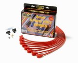 Taylor Spiro-Pro Race-Fit Spiro-Wound Core Spark Plug Wire Sets 76230 Wires, Race-Fit, 8mm, Red, 90 Degree Boots, Chevy, Small Block, Under Headers, Set thumbnail 3