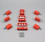 Taylor V8 Vertical Wire Loom Kits 42522 Ignition Loom/Separator, Vertical, Nylon, Red, 7-8mm, Kit thumbnail 1