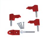 Taylor Mounting Brackets for Clamp-Style Wire Separators 42721 Ignition Loom Brackets, Horizontal, Nylon, Red, Chevy, Chrysler, Dodge, Plymouth, Set of 4 thumbnail 1