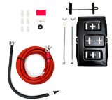 Taylor Battery Relocation Kits 48000 Kit, Black Tray, 2-Gauge Cables, Terminals, Hold-Down Hardware, Grommets, Cable Clamps, Kit thumbnail 2