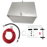 Taylor Battery Relocation Kits 48103 Kit, Aluminum Box, 1-Gauge Cables, Terminals, Hold-Downs, Grommets, Cable Clamps, Kit thumbnail 1