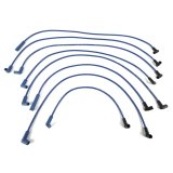 Taylor High Energy Spark Plug Wire Sets 64607 Wires, Hi-Energy, RFI Suppression, 8mm, Blue, 90/180 Degree Boots, GM, V8, Set thumbnail 1