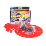 Taylor 409 Pro Race Universal Spark Plug Wire Sets 79253 Wires, Race, Spiro-Wound, 10.4mm, Red, 135 Degree Boots, Universal, L8/V8, Set thumbnail 2