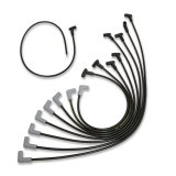 Taylor ThunderVolt 8.2mm Spark Plug Wire Sets 86032 Wires, ThunderVolt, Spiro-Wound, 8.2mm, Black, 135 Degree Boots, Chevy, Big Block, V8, Set thumbnail 1